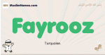 Fayrooz muslim boys name and meaning, islamic boys name Fayrooz