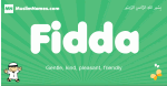 Fidda arabic boys name and meaning, quranic boys name Fidda
