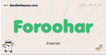 Foroohar muslim boys name and meaning, islamic boys name Foroohar