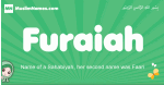 Furaiah arabic girl name and meaning, quranic girls name Furaiah