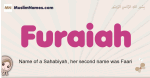 Furaiah muslim girls name and meaning, islamic girls name Furaiah