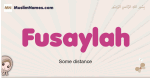 Fusaylah muslim girls name and meaning, islamic girls name Fusaylah