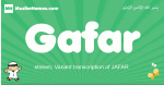 Gafar arabic boys name and meaning, quranic boys name Gafar