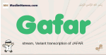 Gafar muslim boys name and meaning, islamic boys name Gafar