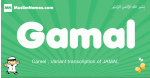 Gamal arabic boys name and meaning, quranic boys name Gamal