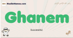 Ghanem muslim boys name and meaning, islamic boys name Ghanem
