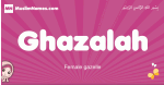 Ghazalah arabic girls name and meaning, muslim girl name Ghazalah