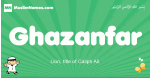 Ghazanfar arabic boys name and meaning, quranic boys name Ghazanfar