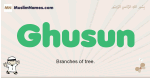 Ghusun muslim boys name and meaning, islamic boys name Ghusun