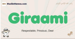 Giraami muslim boys name and meaning, islamic boys name Giraami