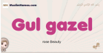 Gul-gazel muslim girls name and meaning, islamic girls name Gul-gazel