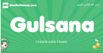 Gulsana arabic girl name and meaning, quranic girls name Gulsana