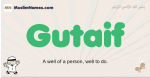 Gutaif muslim boys name and meaning, islamic boys name Gutaif