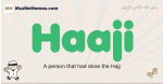 Haaji muslim boys name and meaning, islamic boys name Haaji