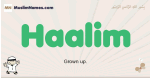 Haalim muslim boys name and meaning, islamic boys name Haalim