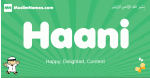 Haani arabic boys name and meaning, quranic boys name Haani
