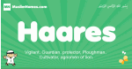 Haares arabic boys name and meaning, quranic boys name Haares