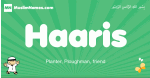 Haaris arabic boys name and meaning, quranic boys name Haaris