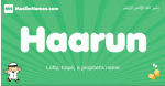 Haarun arabic boys name and meaning, quranic boys name Haarun