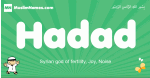 Hadad arabic boys name and meaning, quranic boys name Hadad