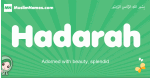 Hadarah arabic girl name and meaning, quranic girls name Hadarah