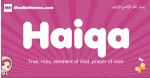 Haiqa arabic girls name and meaning, muslim girl name Haiqa