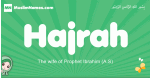 Hajrah arabic girl name and meaning, quranic girls name Hajrah