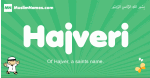 Hajveri arabic boys name and meaning, quranic boys name Hajveri