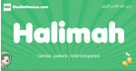 Halimah arabic girl name and meaning, quranic girls name Halimah