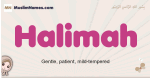 Halimah muslim girls name and meaning, islamic girls name Halimah