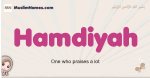 Hamdiyah muslim girls name and meaning, islamic girls name Hamdiyah
