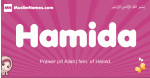 Hamida arabic girls name and meaning, muslim girl name Hamida