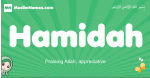 Hamidah arabic girl name and meaning, quranic girls name Hamidah
