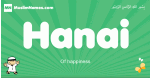 Hanai arabic boys name and meaning, quranic boys name Hanai