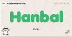 Hanbal muslim boys name and meaning, islamic boys name Hanbal