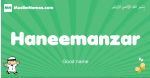 Haneemanzar arabic boys name and meaning, quranic boys name Haneemanzar