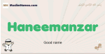 Haneemanzar muslim boys name and meaning, islamic boys name Haneemanzar