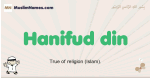Hanifud-din muslim boys name and meaning, islamic boys name Hanifud-din