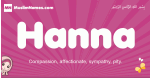Hanna arabic girls name and meaning, muslim girl name Hanna