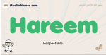 Hareem muslim boys name and meaning, islamic boys name Hareem