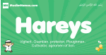 Hareys arabic boys name and meaning, quranic boys name Hareys