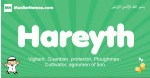Hareyth arabic boys name and meaning, quranic boys name Hareyth