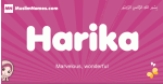 Harika arabic girls name and meaning, muslim girl name Harika