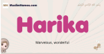 Harika muslim girls name and meaning, islamic girls name Harika