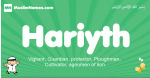 Hariyth arabic boys name and meaning, quranic boys name Hariyth
