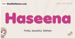 Haseena muslim girls name and meaning, islamic girls name Haseena