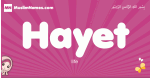 Hayet arabic girls name and meaning, muslim girl name Hayet