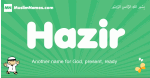 Hazir arabic boys name and meaning, quranic boys name Hazir