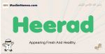 Heerad muslim boys name and meaning, islamic boys name Heerad