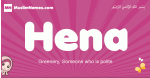 Hena arabic girls name and meaning, muslim girl name Hena
